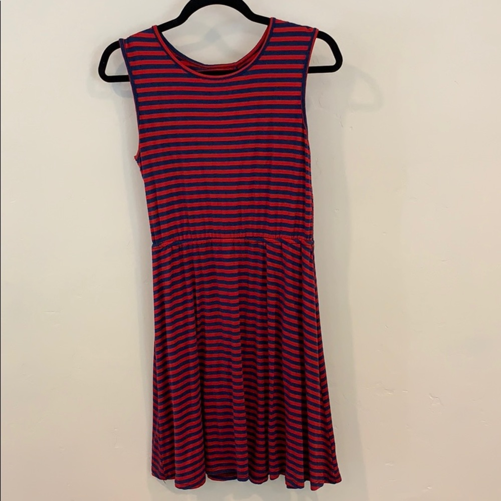 Alya Dress, Red & Blue, Summery, Size Medium